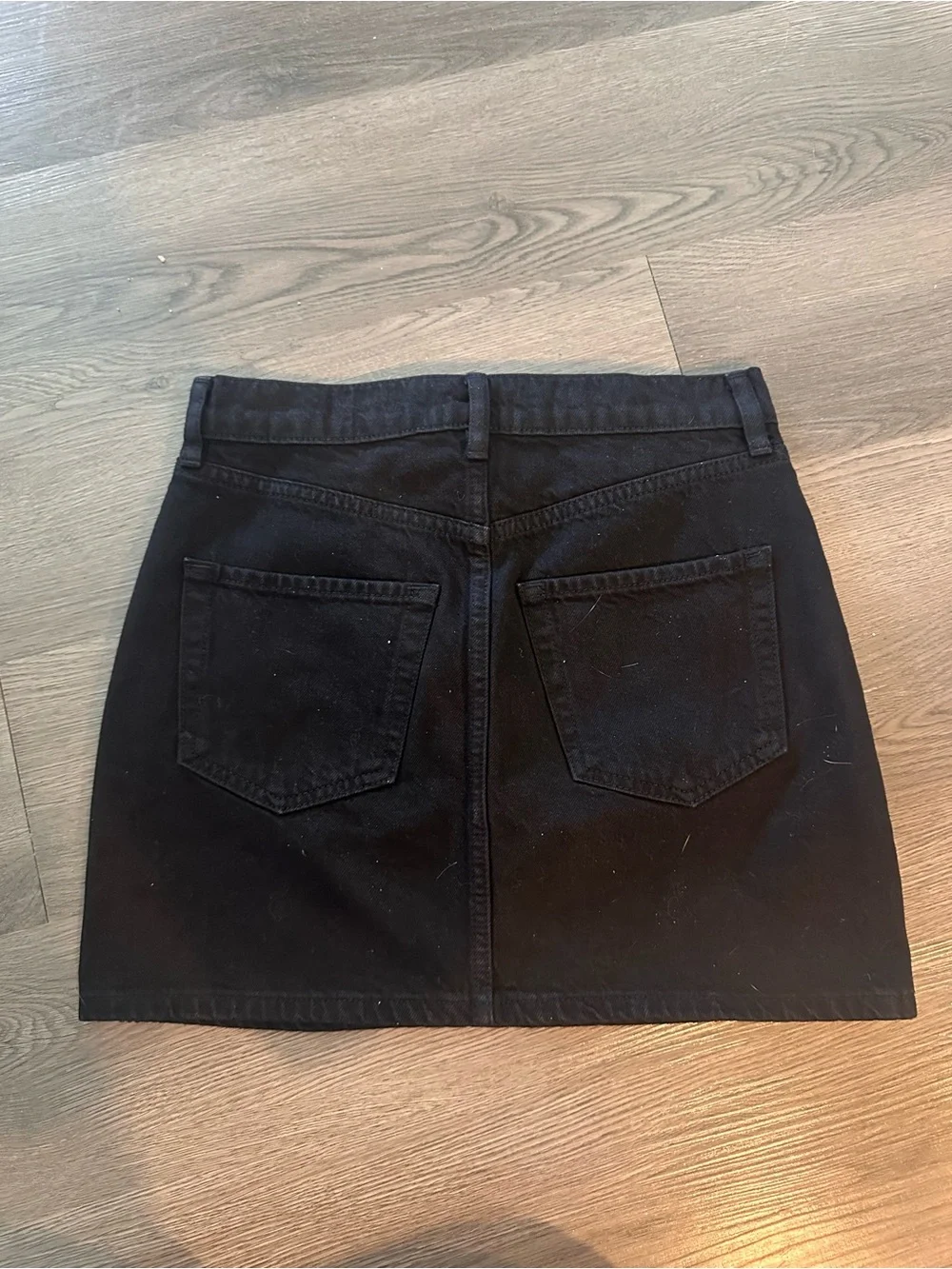 Frame Black denim Mini Skirt